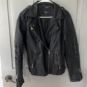 Faux leather jacket